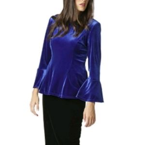 Guillaume Velvet Bell Sleeve Top